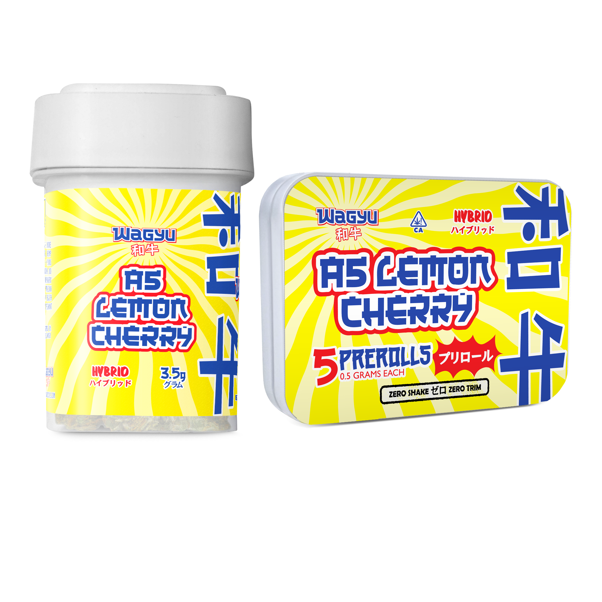This is Wagyu's A5 Lemon Cherry flower (Tin & Jar)
